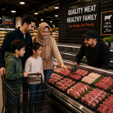 Fresh quality meat shopping at a Babylon Supermarket butcher counter